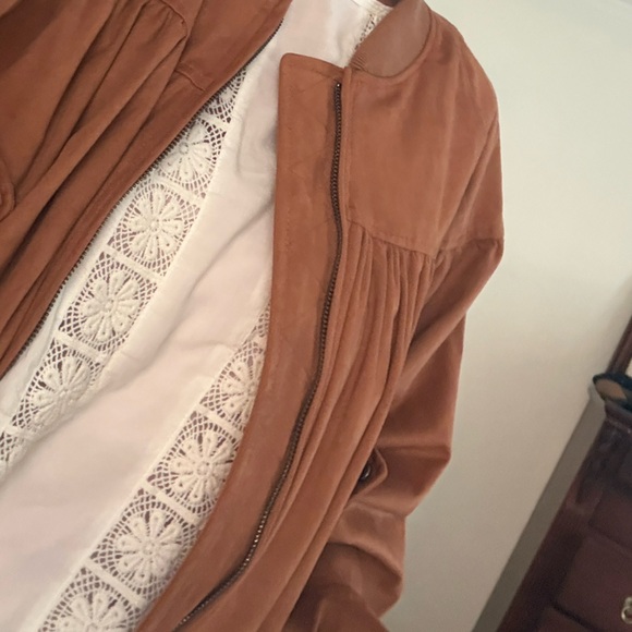 Anthropologie Women's bubble Brown Bomber Jacket - Picture 6 of 6